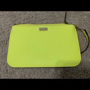 Kate space yellow wristlet